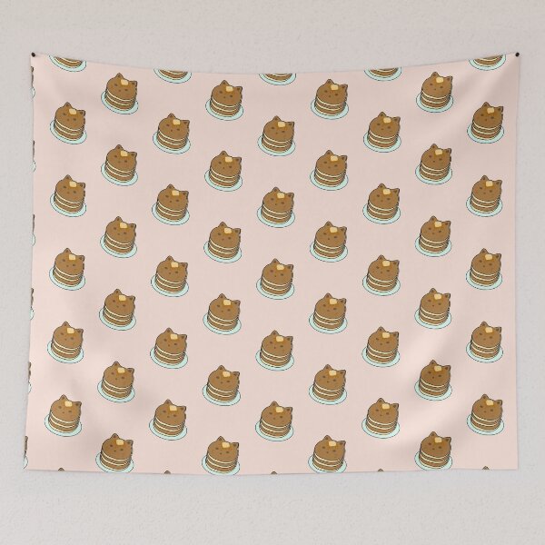 Item preview, Cat Pancake Kawaii Cute Anime Neko Food Manga Art Logo  designed and sold by Marinaaa010.