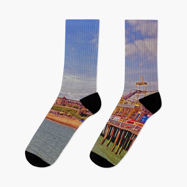 Item preview, Clacton On Sea Pier And Beach Essex UK designed and sold by AndyEvansPhotos.