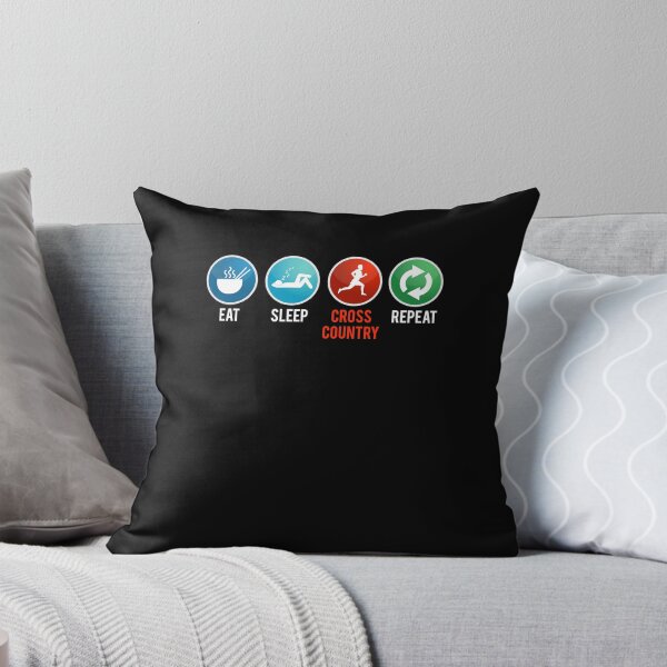 Item preview, Eat Sleep Cross Country Repeat | cross country shirt | cross country gift | marathon gift | track and field gifts | running shirt | cross country coach | gift for runner designed and sold by Kreature Look.