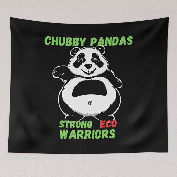 Item preview, Chubby Panda - Strong Eco Warriors designed and sold by rayo-art.