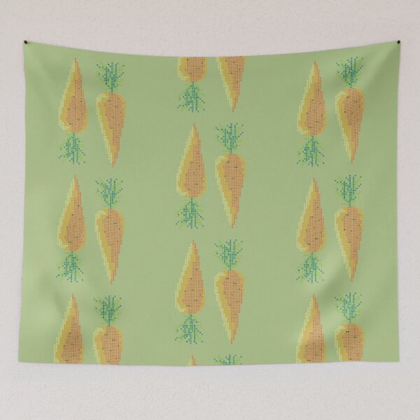 Item preview, Easter Carrot - 16 x 58 Count Color Coded Chart - Pixel Art - Cross Stitch Pattern - Real Stitchable Pattern on T-Shirts, Hoodies and Dresses! designed and sold by XStitchPatterns.