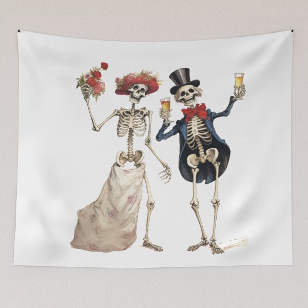 Item preview, Skeleton Bride and Groom  designed and sold by CreativeDecorCo.