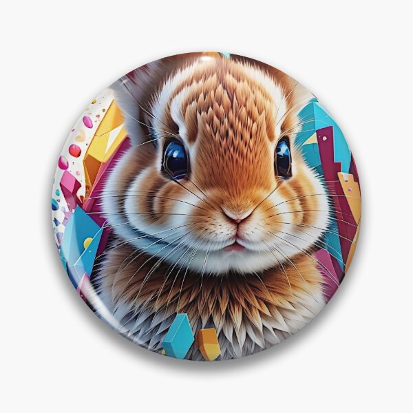 Item preview, "Vibrant Rabbit Portrait: A Stunning Vector Art Illustration Splashed with Colors" designed and sold by Best-Art-32.