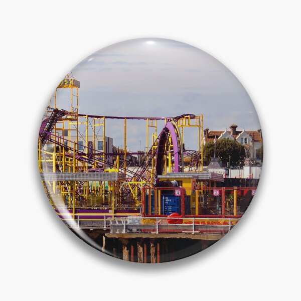 Item preview, Clacton On Sea Pier And Beach Essex UK designed and sold by AndyEvansPhotos.