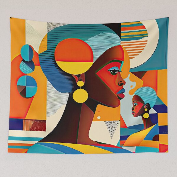 Item preview, African Style Bauhaus Design designed and sold by ArtificialGenes.