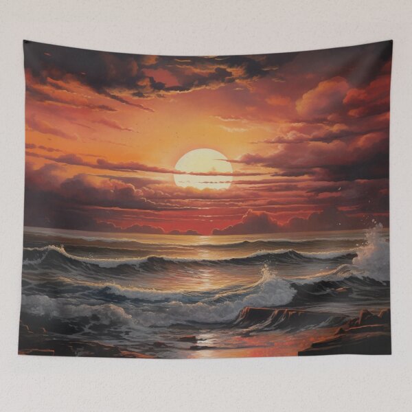 Item preview, Sunset Beach Wall Decor designed and sold by Myra365Art.