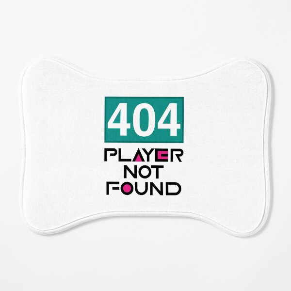 Squid Game Player 404 Not Found Black Text Dog Mat