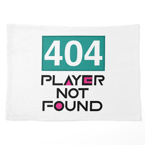 Squid Game Player 404 Not Found Black Text Pet Blanket