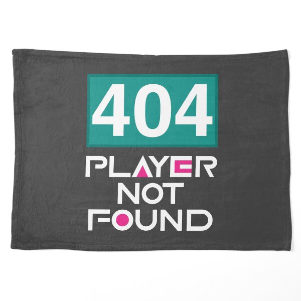 Squid Game Player 404 Not Found White Text Pet Blanket