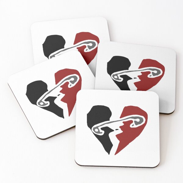 Item preview, heart safety pin 5sos designed and sold by stickersxbecca.