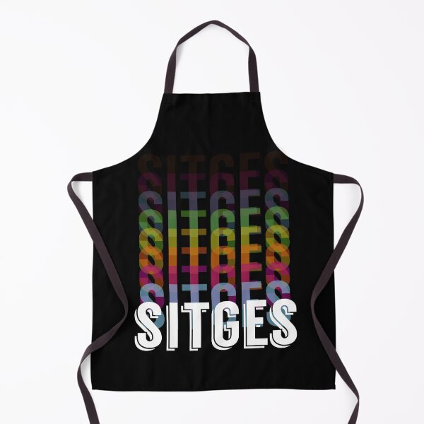 Item preview, Sitges, Spain, multi coloured typography designed and sold by crispy-prints.
