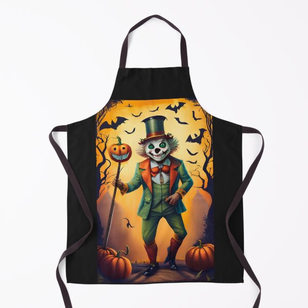 Item preview, Scary Smiling Halloween Gentleman with his Pumpkin Friend designed and sold by AgarutanPrint.