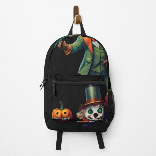 Item preview, Scary Smiling Halloween Gentleman with his Pumpkin Friend designed and sold by AgarutanPrint.