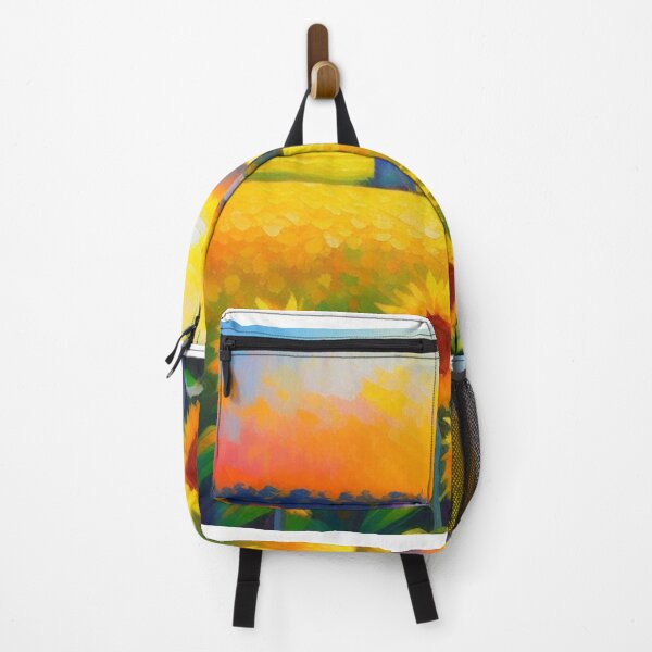 Item preview, Sunflower field impressionist style designed and sold by osiantis.