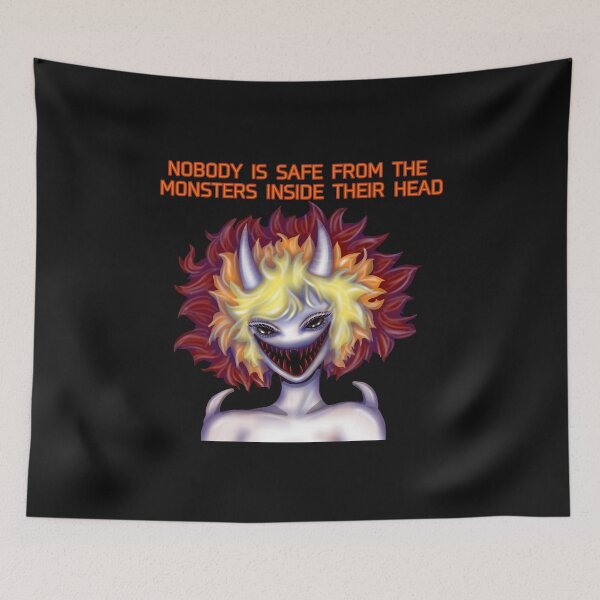 Item preview, nobody is safe from the monster inside their head. halloween costume fire monster designed and sold by La Loca.