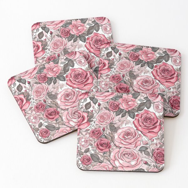 Item preview, Beautiful Pattern of Light Pink Roses designed and sold by Chafes.