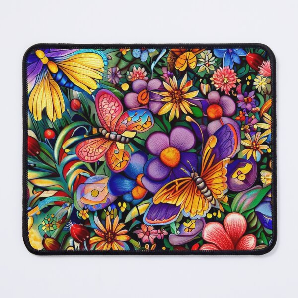 Item preview, Summer meadow floral dream with butterflies and bees designed and sold by gringourmand.