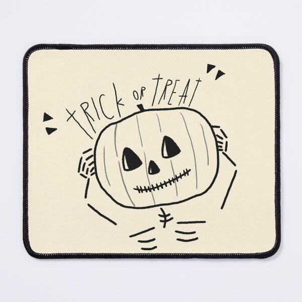 Item preview, Trick or Treat Pumpkin Simple Aesthetic Halloween Logo Art T Shirt Black & White designed and sold by Marinaaa010.