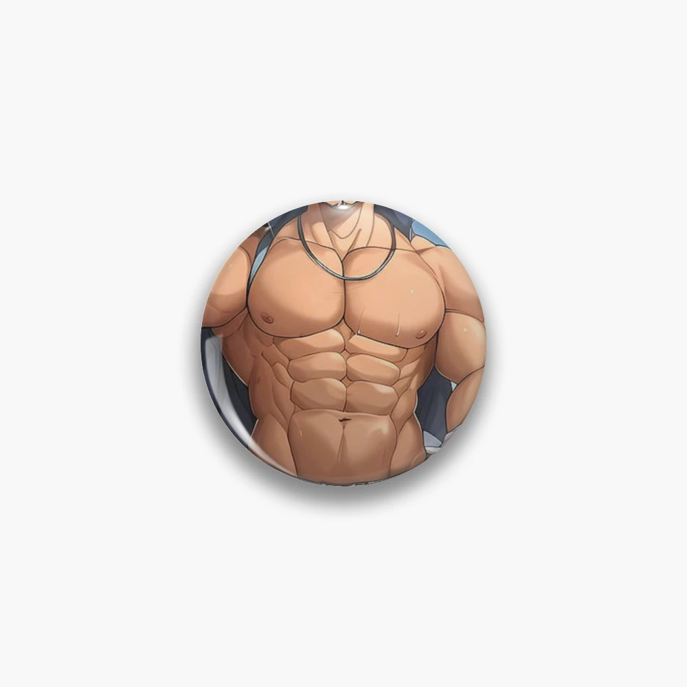 Muscular Anime Boy Physique (AI Generated Artwork)