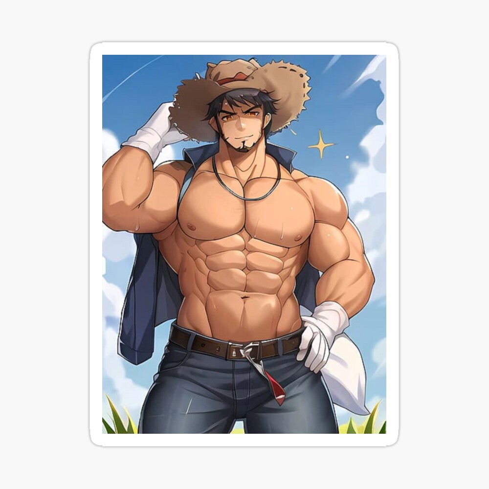 Muscular Anime Dad (AI Generated) | Photographic Print