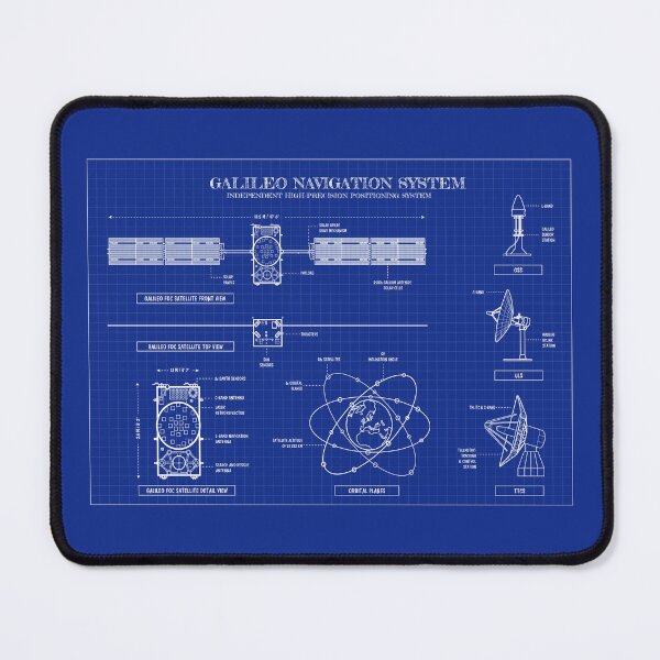 Item preview, Galileo Navigation System (Horizontal - Blueprint) designed and sold by BGALAXY.
