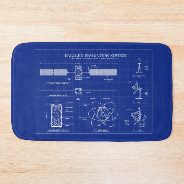 Item preview, Galileo Navigation System (Horizontal - Blueprint) designed and sold by BGALAXY.