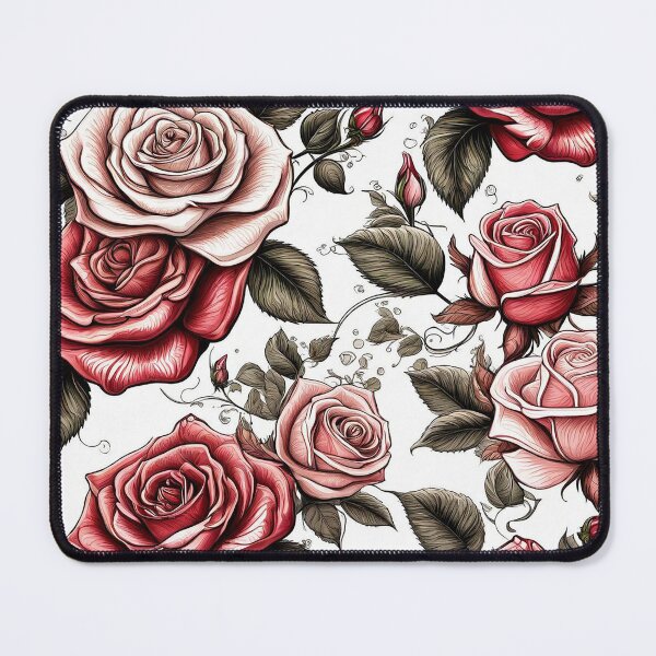 Item preview, Beautiful Pattern of Pink and Red Roses designed and sold by Chafes.