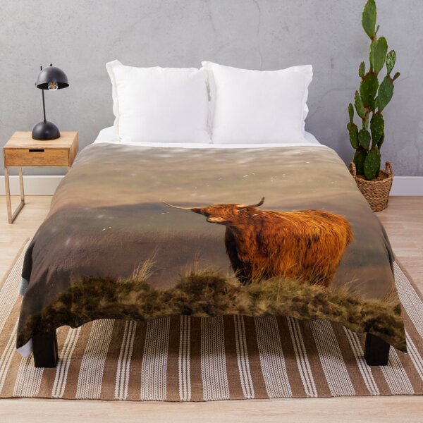 Item preview, A Ginger Highland Cow in Winter Wonderland designed and sold by TMcG72.