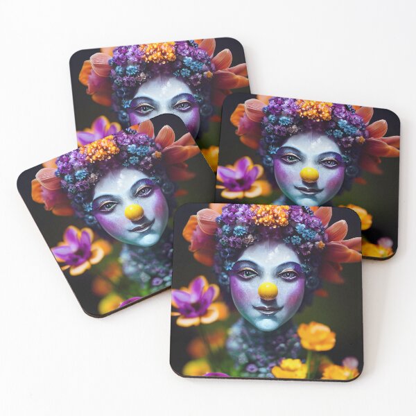 Item preview, Fantasias Smile - Enchanted She Clown Portrait designed and sold by EmeraldeaArt.