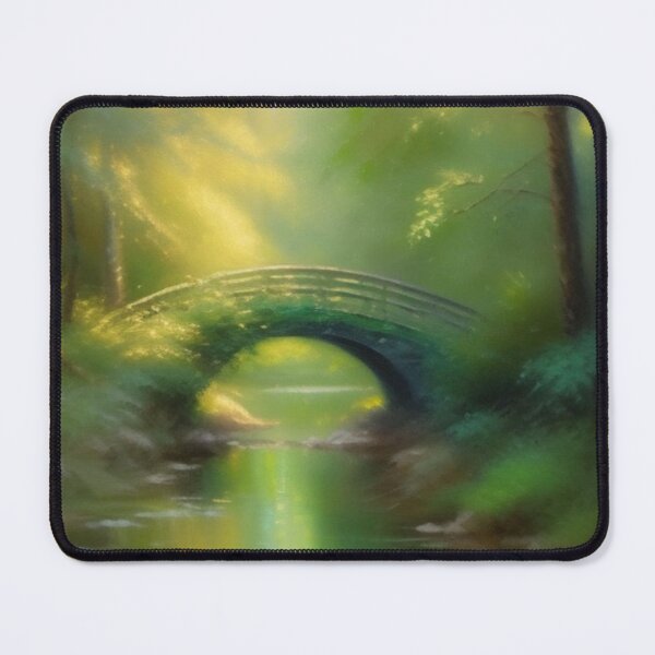 Item preview, Enchanted forest bridge over river designed and sold by osiantis.