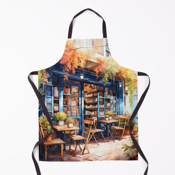 Item preview, Brewed in Warmth: A Cozy Coffee Shop in Watercolor designed and sold by Shirtastically.