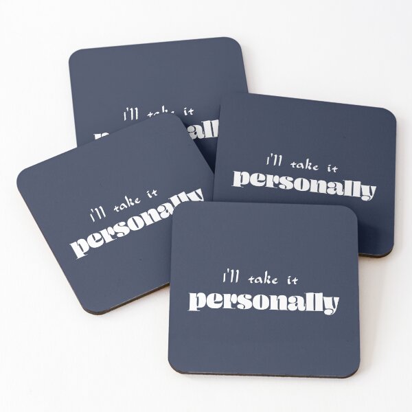 Item preview, I’ll take it personally - Navy Blue Background designed and sold by Daniel-DL.