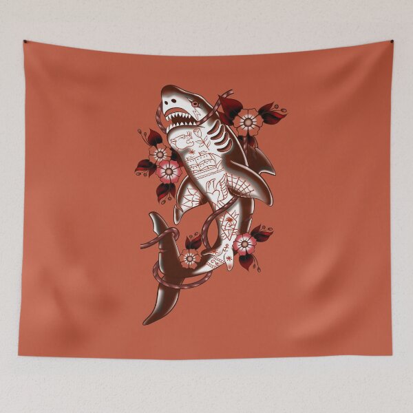 Item preview, SHARK TRADITIONAL TATTOO designed and sold by MAYRA PEREZ.