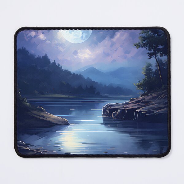 Item preview, Lake Luminosity: Serene Watercolor Scene designed and sold by Shirtastically.