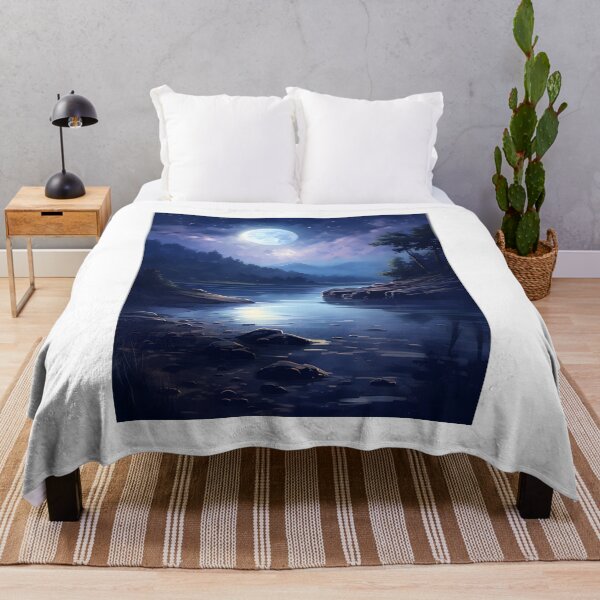 Item preview, Lake Luminosity: Serene Watercolor Scene designed and sold by Shirtastically.