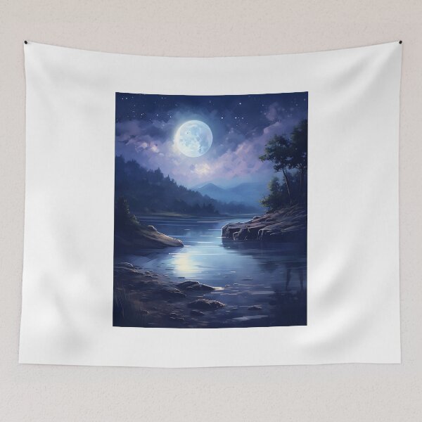 Item preview, Lake Luminosity: Serene Watercolor Scene designed and sold by Shirtastically.