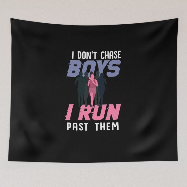 Item preview, I Dont Chase Boys I Run Past Them | cross country shirt | cross country gift | marathon gift | track and field gifts | running shirt | cross country coach | gift for runner designed and sold by Kreature Look.