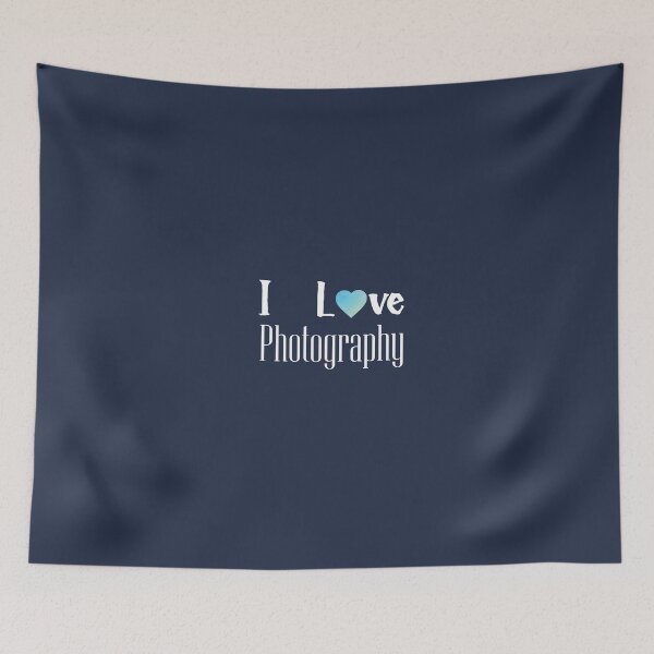 Item preview, I Love Photography - Navy Blue Background designed and sold by Daniel-DL.