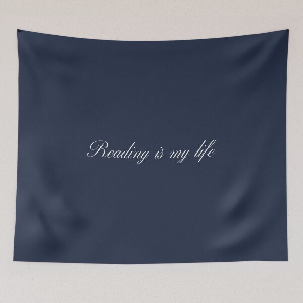 Item preview, Reading is my life - Navy Blue Background designed and sold by Daniel-DL.
