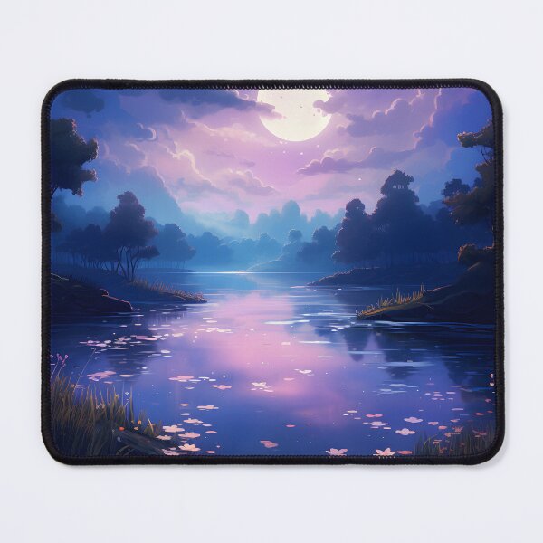 Item preview, Moonlight Melodies: A Serene Watercolor Lake designed and sold by Shirtastically.