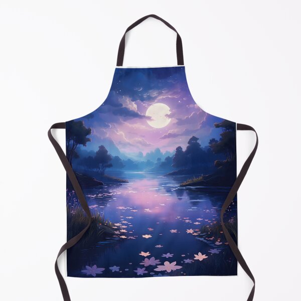 Item preview, Moonlight Melodies: A Serene Watercolor Lake designed and sold by Shirtastically.