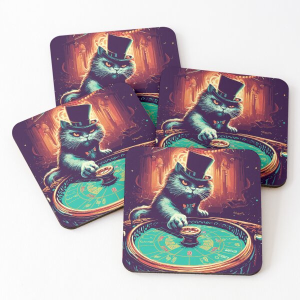 Item preview, Cat roulette gambling meme designed and sold by TomFrontierArt.