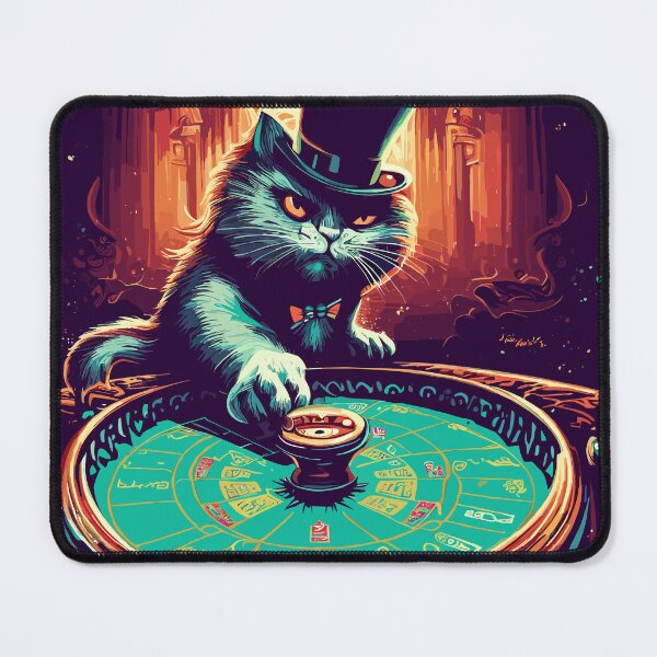 Item preview, Cat roulette gambling meme designed and sold by TomFrontierArt.