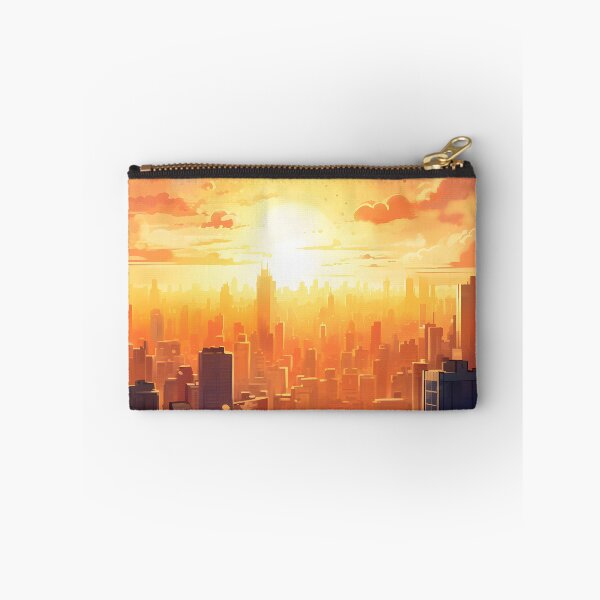 Item preview, City Colors: A Bustling Watercolor Skyline at Sunset designed and sold by Shirtastically.