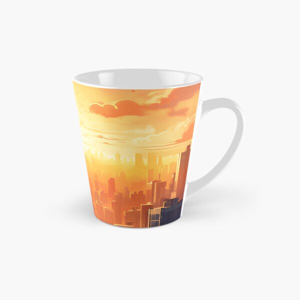 Item preview, City Colors: A Bustling Watercolor Skyline at Sunset designed and sold by Shirtastically.