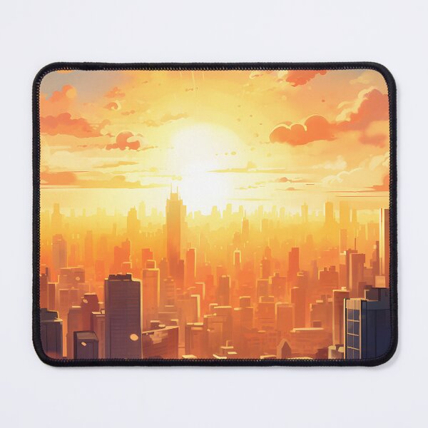 Item preview, City Colors: A Bustling Watercolor Skyline at Sunset designed and sold by Shirtastically.