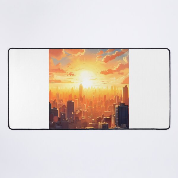 Item preview, City Colors: A Bustling Watercolor Skyline at Sunset designed and sold by Shirtastically.