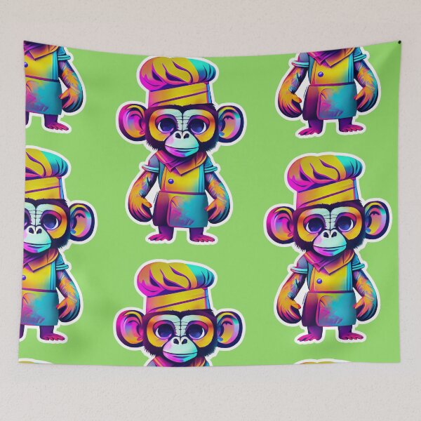 Item preview, Chef Monkey - New School Style - Character Collection designed and sold by monkeybusiness.pt.