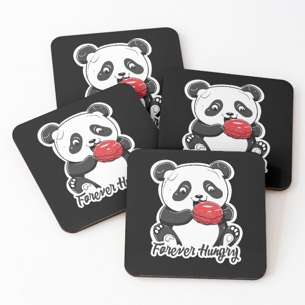 Item preview, Panda eating a donut. Forever Hungry, cute panda  designed and sold by NUGRAFIKA.