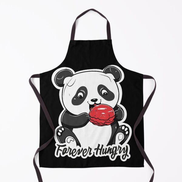 Item preview, Panda eating a donut. Forever Hungry, cute panda designed and sold by NUGRAFIKA.
